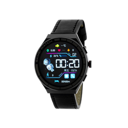Skmei S232-LBKBK black/black leather