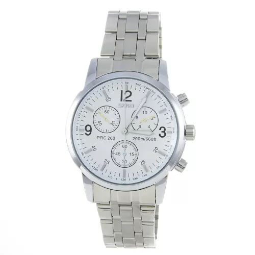 Skmei 9070SWT white stainless steel